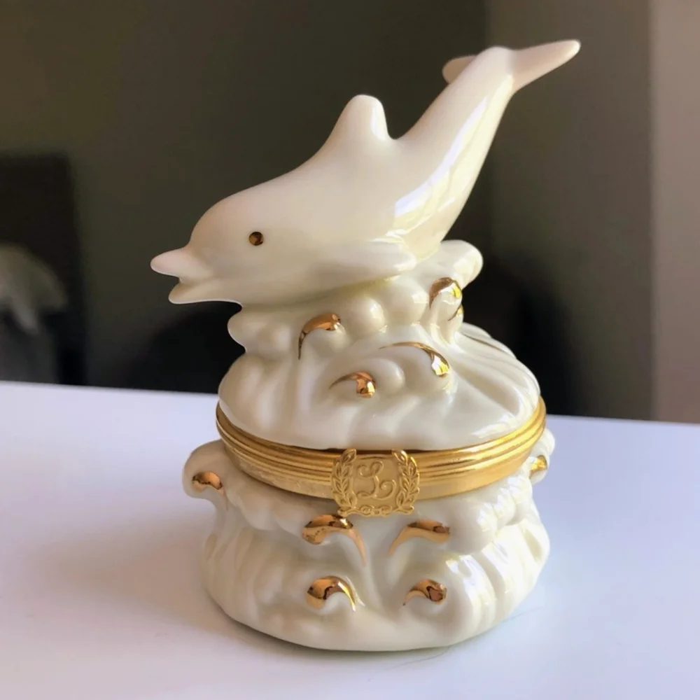 Lenox Treasures Dolphin Splash Box